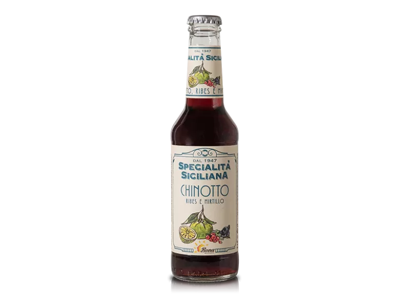 Chinotto Ribes e Mirtillo - Linea Premium Specialità Siciliana - Bibite Bona - Bevande Analcoliche e Succhi di Frutta