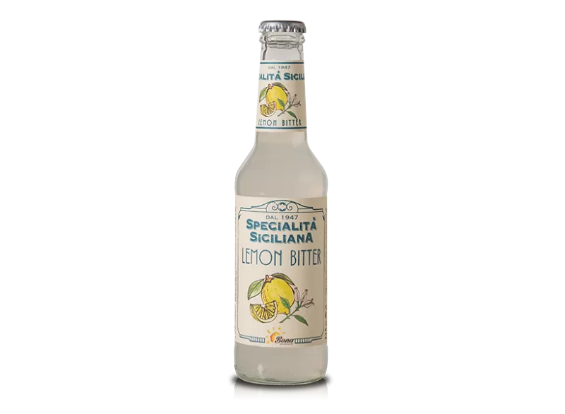 Lemon Bitter - Premium Line Sicilian Specialty - Bibite Bona - Soft Drinks and Fruit Juices