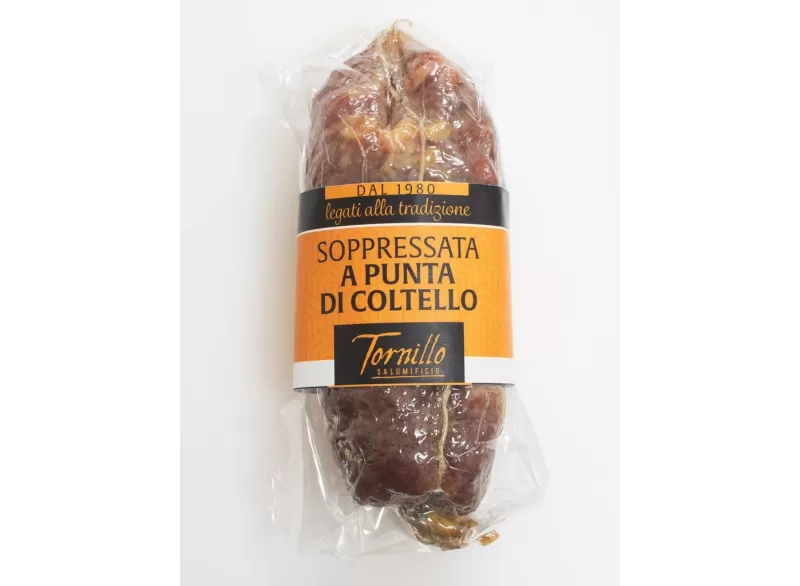 Soppressata a Punta di Coltello of Salumificio Tornillo - SALUMIFICIO TORNILLO S.r.l. - Cured Meat