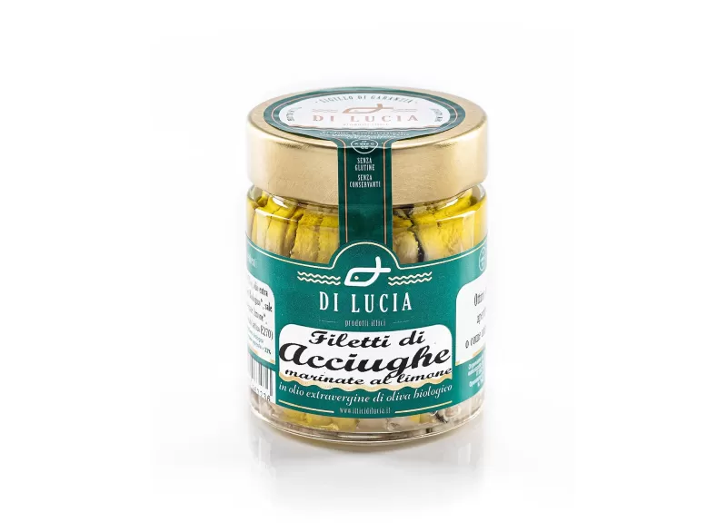 Anchovy Fillets Marinated in Organic Lemon - Ittici di Lucia - Canned Fish