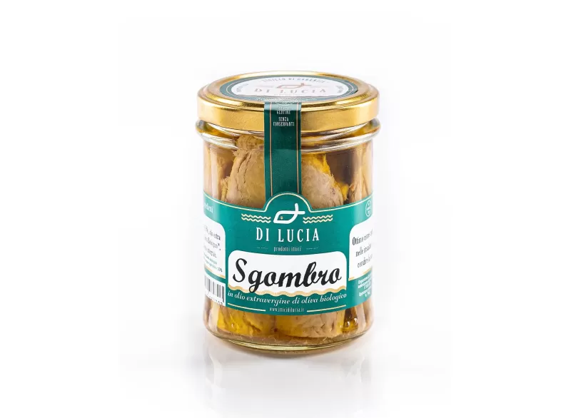 Mackerel Fillets in Organic Extra Virgin Olive Oil - Ittici di Lucia - Canned Fish