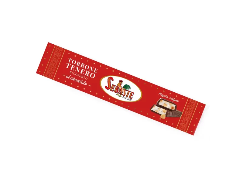 Torrone Tenero Ricoperto al Cioccolato - linea pregiata - Sebaste - Torroni