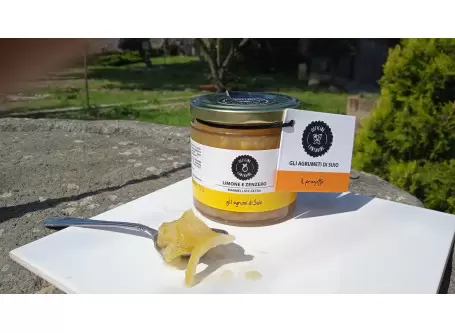 Lemon and Ginger Jam - 230 g - Officine Contadine - Jams and Fruit in Jars