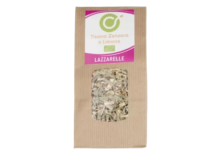 Organic Ginger and Lemon Herbal Tea - Cooperativa Lazzarelle - Tea, herbal teas and infusions