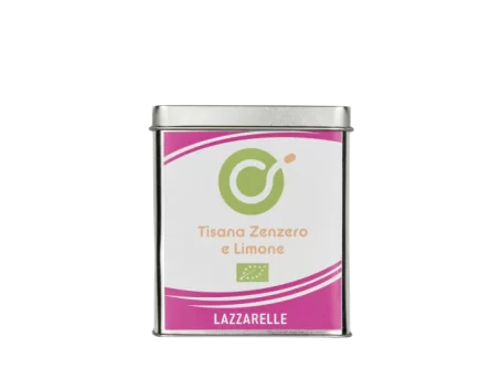 Lime and Ginger Herbal Tea Box - 20 filters - Cooperativa Lazzarelle - Tea, herbal teas and infusions