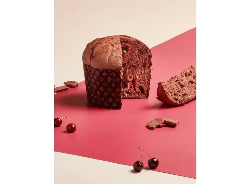 Panettone Amarena and Gianduia - Pasticceria Giotto Oltre la Dolcezza - Traditional Sweets