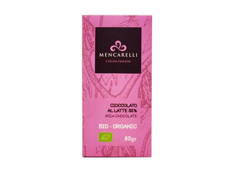 32% ORGANIC MILK CHOCOLATE BAR - Mencarelli - Chocolate