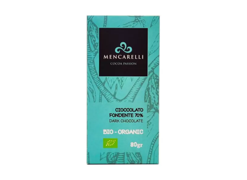 ORGANIC 70% DARK CHOCOLATE BAR - Mencarelli - Chocolate