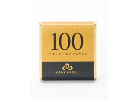 TAVOLETTA CIOCCOLATO 50g - FONDENTE 100% - Mencarelli - Cioccolato