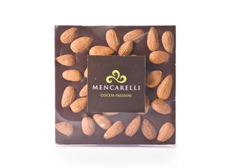 TAVOLETTA 75g - CIOCCOLATO FONDENTE E MANDORLA - Mencarelli - Cioccolato