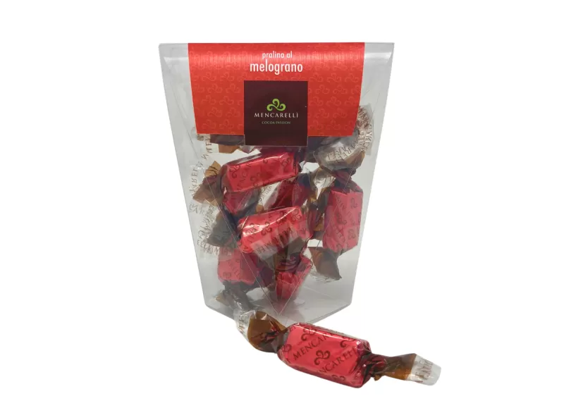 ASTUCCIO ROMBO PRALINA AL MELOGRANO - 90g - Mencarelli - Cioccolatini e Golosità