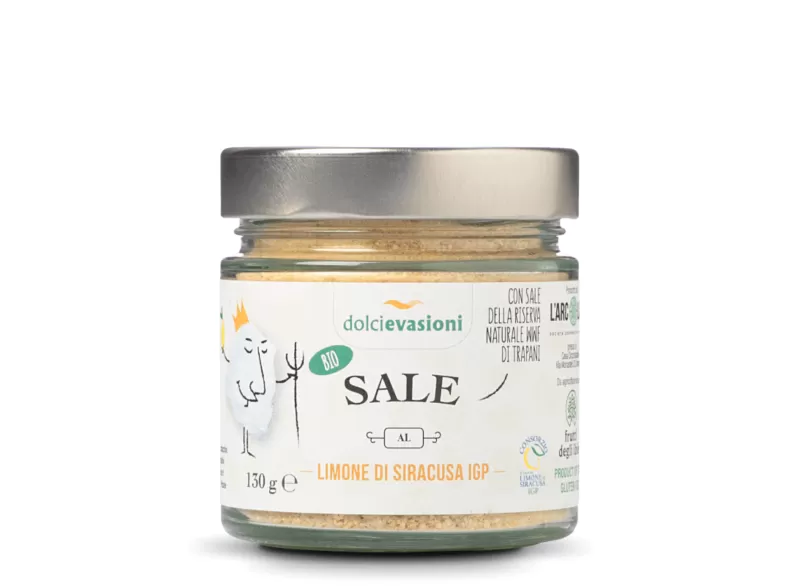 Organic Sicilian Lemon Salt - L'Arcolaio cooperativa sociale - Salt and Spices