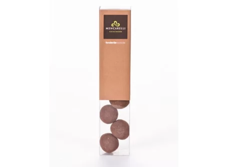 50g Dark Chocolate Hazelnut-Infused Basin in Packaging - Mencarelli - Chocolate