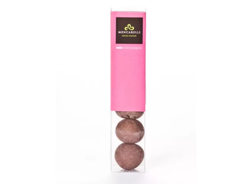 50g Macadamia Nut-Infused Basin in Packaging - Mencarelli - Chocolate