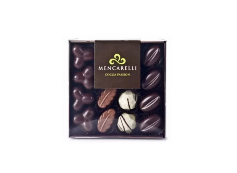 Scatola trasparente 16 Praline Assortite - Mencarelli - Cioccolatini e Golosità