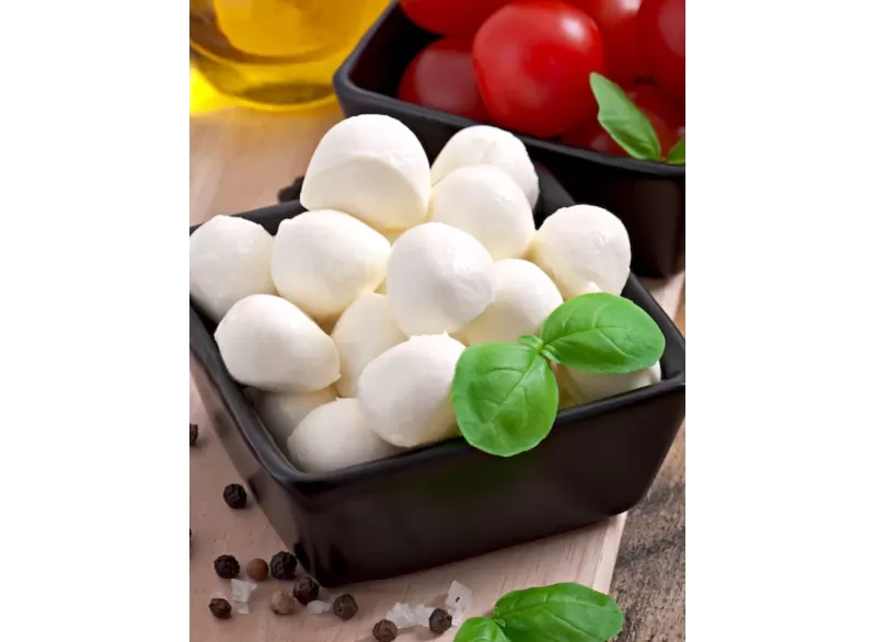 Bocconcini di mozzarella di bufala DOP - 1kg di Marrandino | StoreI...