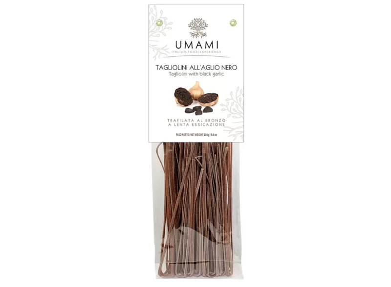 Black Garlic Tagliolini Pasta by Umami | StoreItaly.org