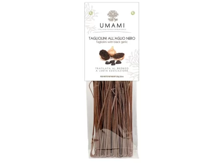 Black Garlic Tagliolini Pasta by Umami | StoreItaly.org