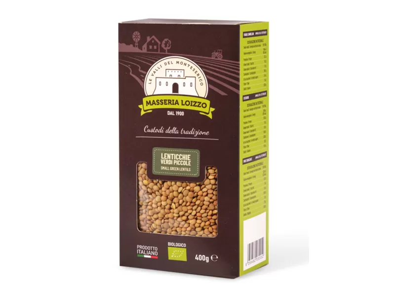 Organic Green Lentils by Masseria Loizzo | StoreItaly.org