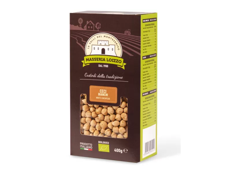 Organic White Chickpeas by Masseria Loizzo | StoreItaly.org