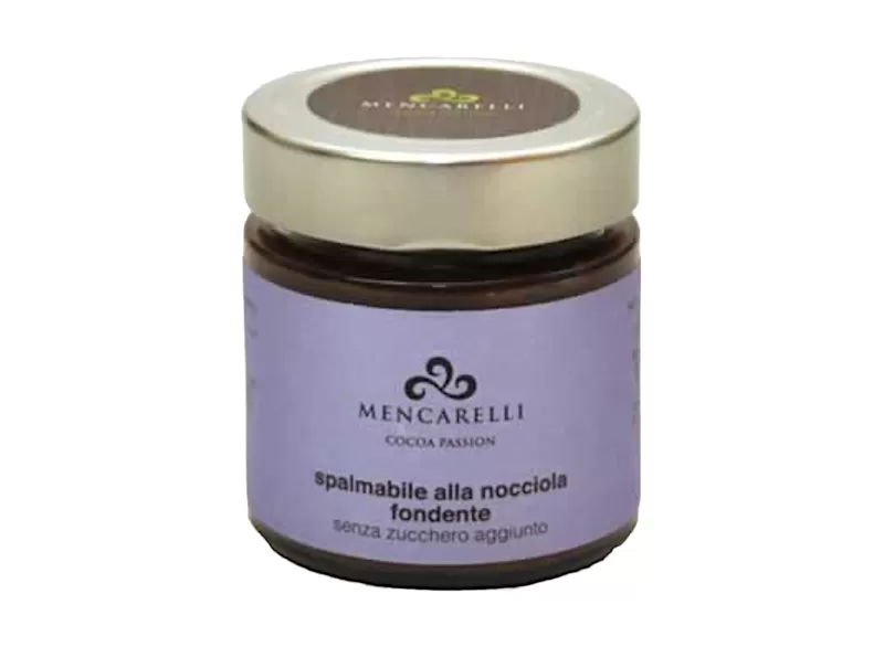 DARK HAZELNUT SPREAD - SUGAR FREE 200g by Mencarelli | StoreItaly.org