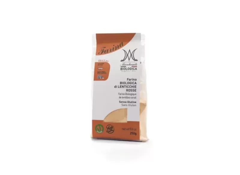 Farina di Lenticchie Marchesato - 10 pz di Pasta Natura Gluten Free...