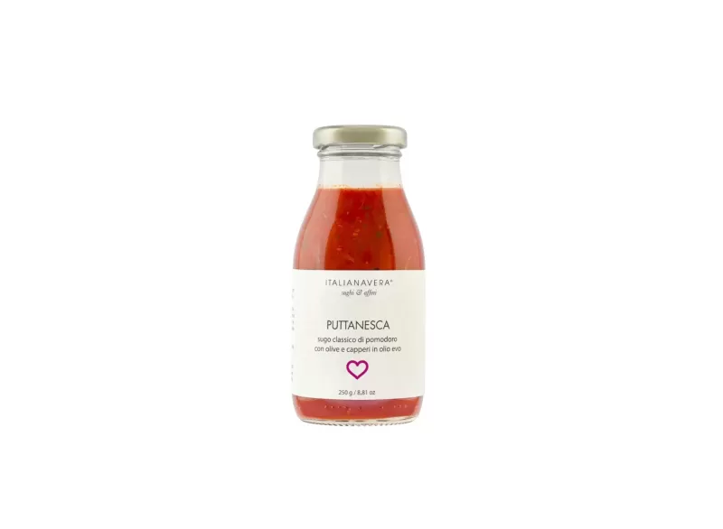 Puttanesca - Sugo Classico con Olive e Capperi 250g di Italiana Ver...