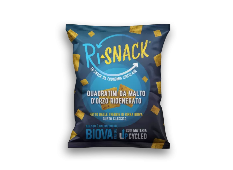 RI-SNACK - QUADRATINI AL MALTO D'ORZO RIGENERATO -12 pcs by Biova ...