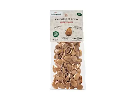 Organic Salted Roasted Sicilian Almonds by L'Arcolaio cooperativa ...