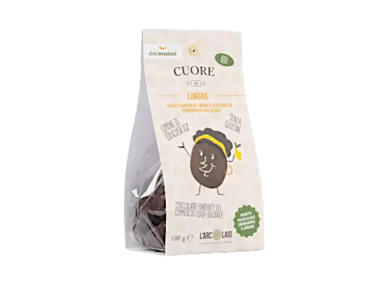 Limone candito ricoperto di cioccolato BIO - Coop. L'Arcolaio di L'...