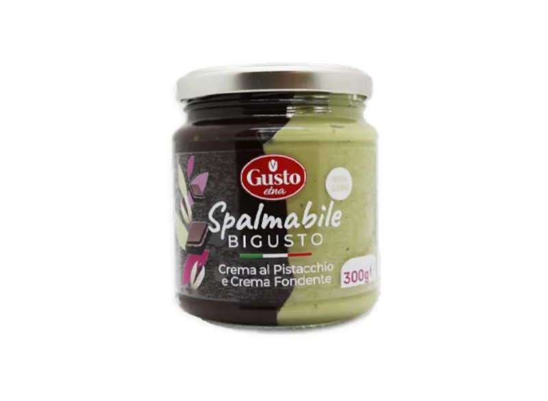 Crema bigusto Pistacchio e cioccolato fondente - 12pz di Gusto Etna...