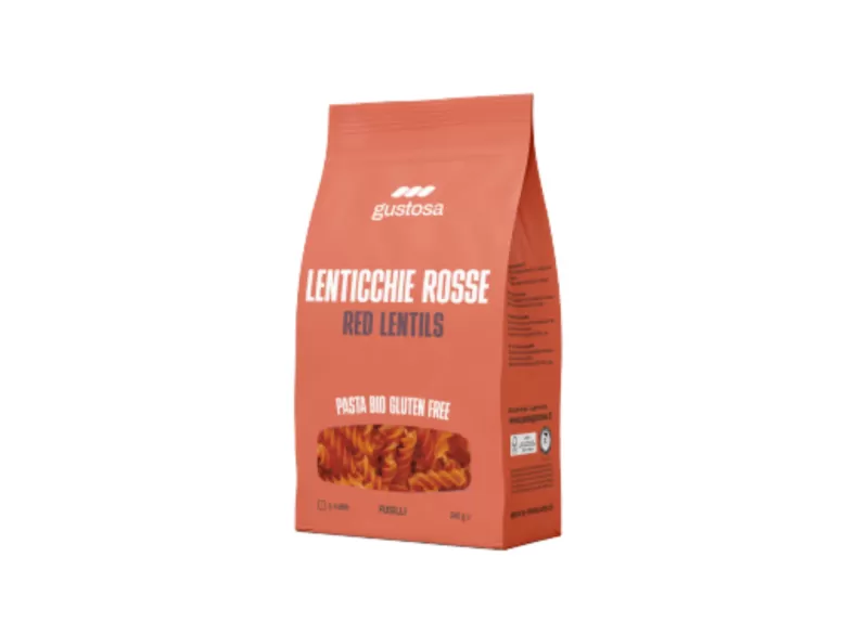 PASTA GLUTEN FREE & BIO “100% LENTICCHIA ROSSA” - 2 CONFEZIONI di P...