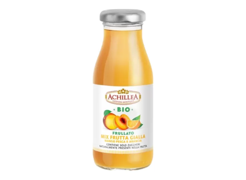 Frullato Giallo Biologico Pesca Mango e Arancia - 20cl di Achillea ...