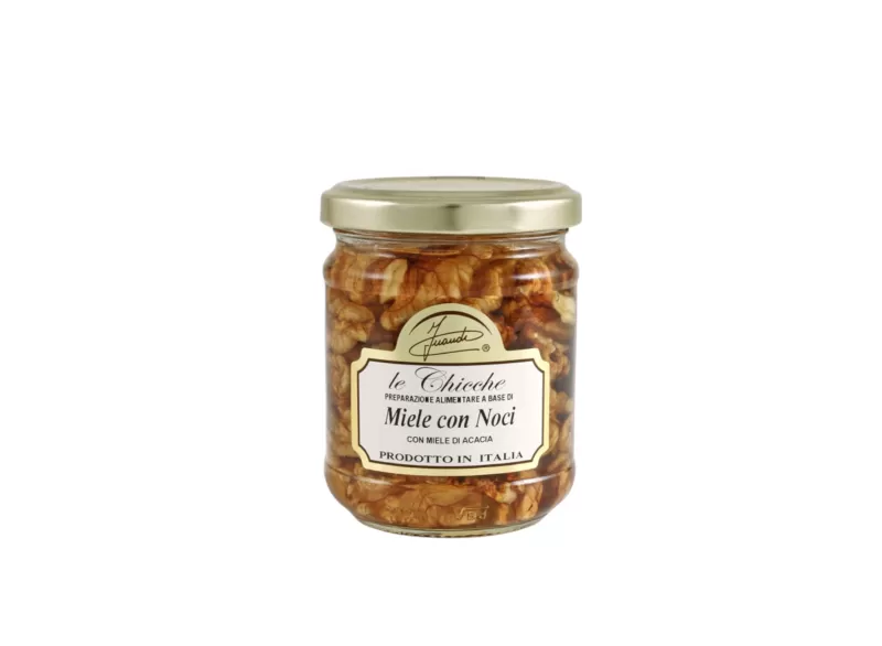 Acacia Honey With Walnuts - 220g by Inaudi Tartufi | StoreItaly.org