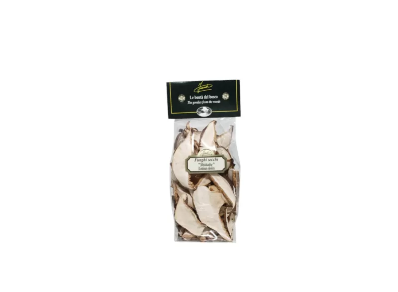 Sliced Dried Shiitake Mushrooms by Inaudi Tartufi | StoreItaly.org