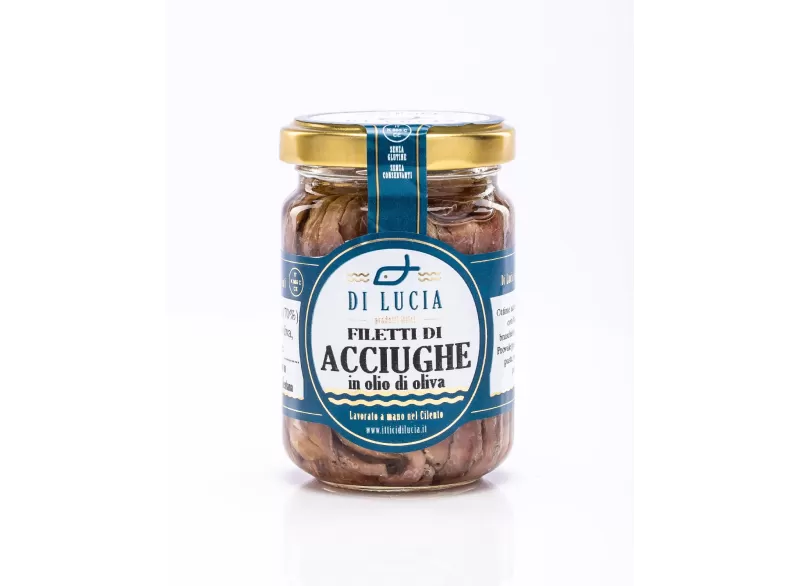 Filetti di Acciughe in Olio d'oliva di Ittici Di Lucia - Ittici di Lucia - Conserve di Pesce